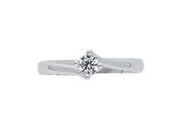 Ring Babila Milano Woman Forever in White Gold Diamante 0.10 Ct BBA24010C - BBA24010C
